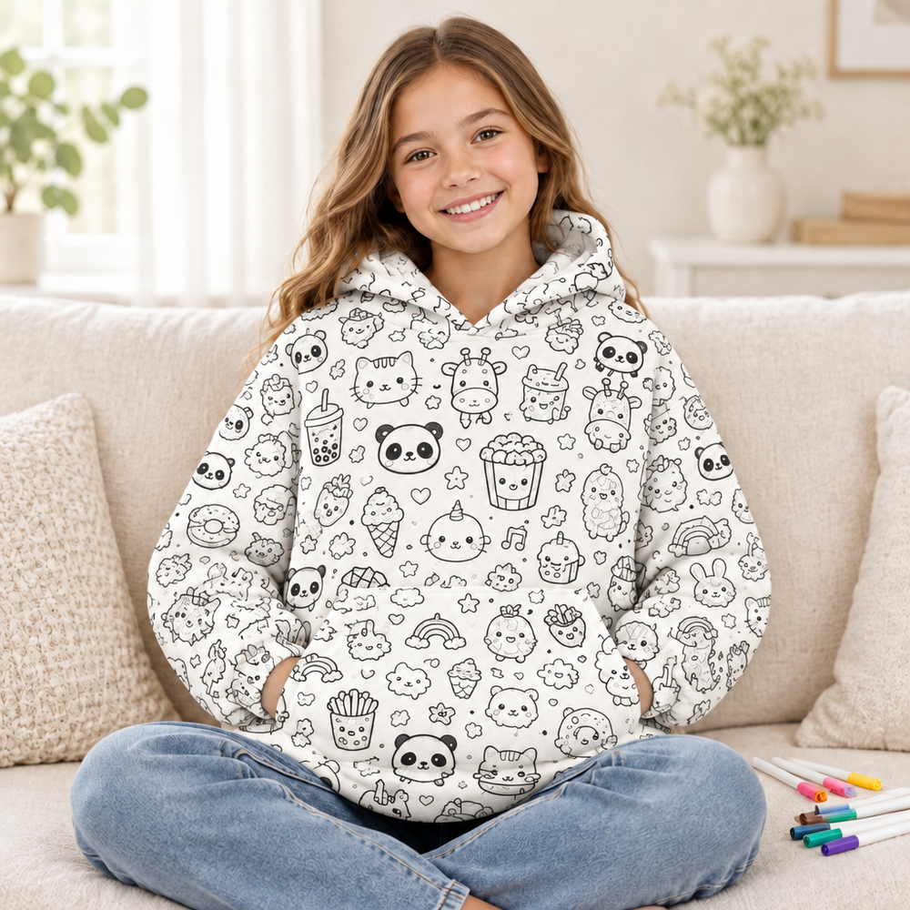 DoodleHoodie vor dem Ausmalen
