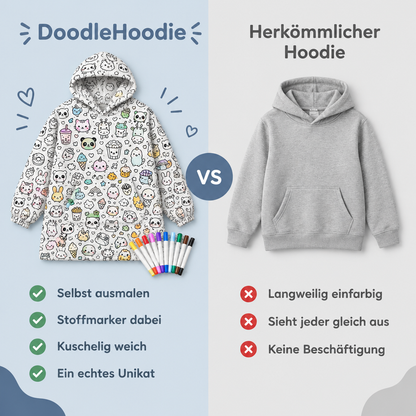 DoodleHoodie gegen herkömmlichen Hoodie