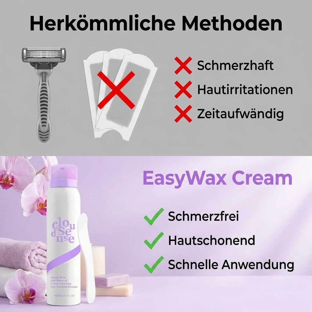 EasyWax Cream - schmerzfreie Haarentfernung