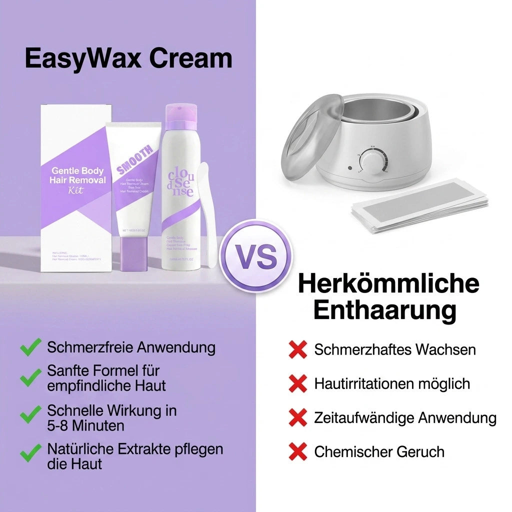 EasyWax Cream - schmerzfreie Haarentfernung